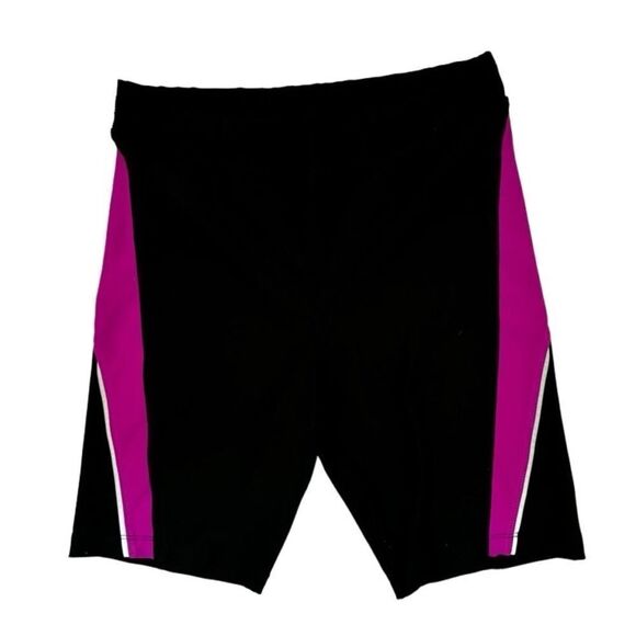 Xersion Fitted Athletic Shorts Black Back Pocket Zipper Biking Running SZ M - Picture 12 of 12